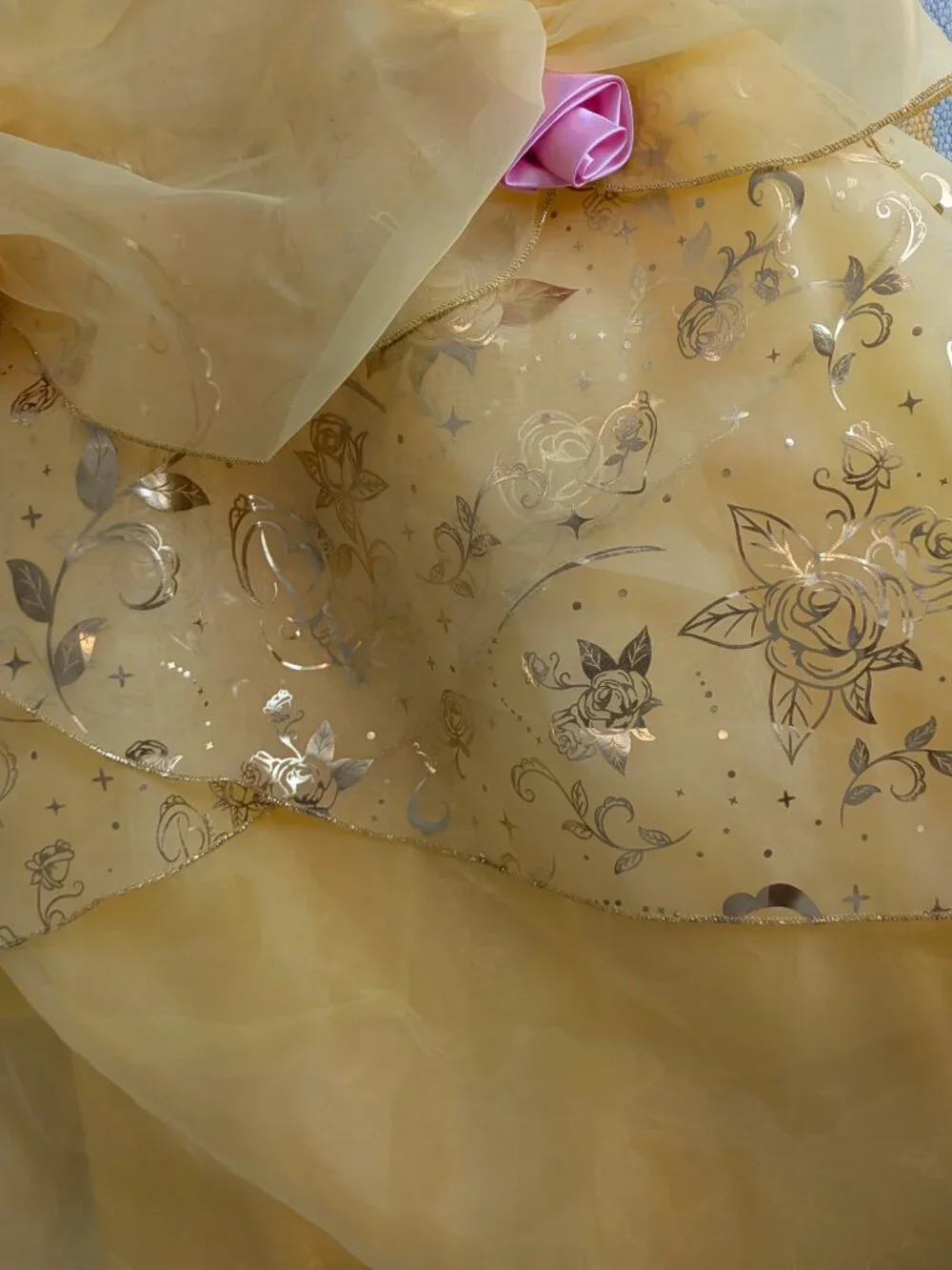 ⭐ Beautiful Disney Store Belle yellow ball gown costume 5/6